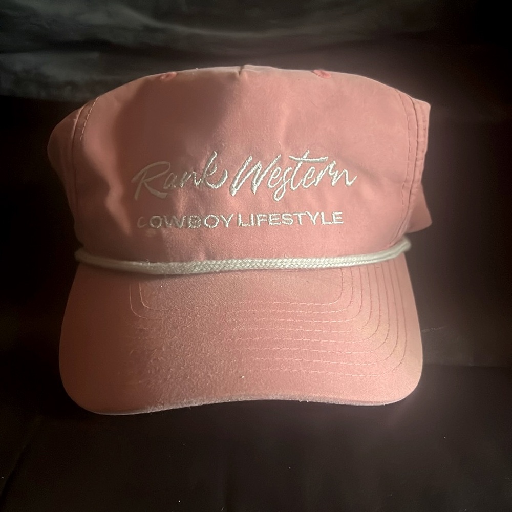 Rank Western Hat, Dusty Rose Color